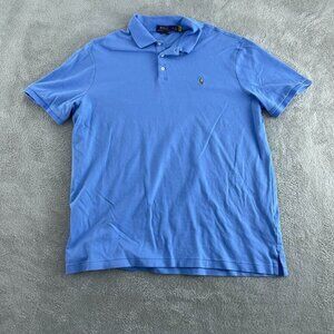Polo Ralph Lauren Classic Fit Blue Polo Shirt Mens Size XL 4734